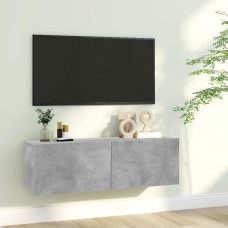 Vidaxl TV skapītis, betona pelēks, 100x30x30 cm, skaidu plāksne