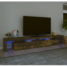 Vidaxl TV skapītis ar LED apgaismojumu, ozolkoka krāsa, 260x36,5x40 cm