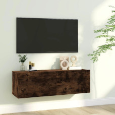 Vidaxl TV sienas skapītis, ozolkoka, 100x30x30 cm, inženierijas koks