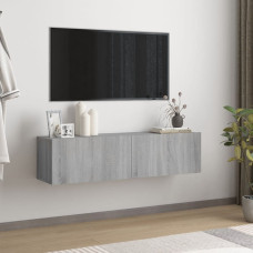 Vidaxl TV skapītis, pelēcīga ozolkoka, 120x30x30 cm, inženierijas koks