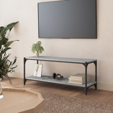 Vidaxl TV galdiņš, pelēks, 100x33x41 cm, inženierijas koks, tērauds