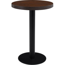 Vidaxl bistro galds, tumši brūns, 60 cm, MDF