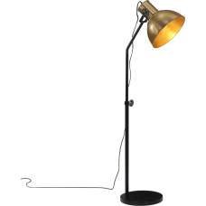 Vidaxl grīdas lampa, 25 W, antīka misiņa krāsa, 30x30x90-150 cm, E27