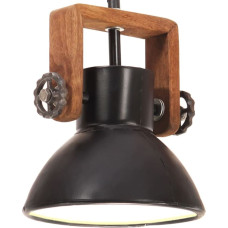 Vidaxl griestu lampa, industriāls dizains, melna, 25 W, 19 cm, E27