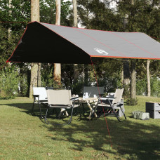 Vidaxl kempinga tents, pelēka, oranža, 420x440 cm, ūdensizturīga