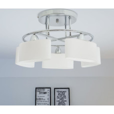 Vidaxl griestu lampa ar elipsoidāliem abažūriem, 5 E14 spuldzes, 200 W