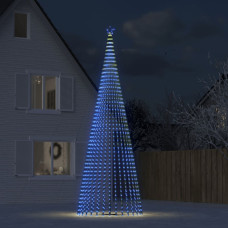 Vidaxl Ziemassvētku eglītes dekorācija, 1544 zilas LED, 500 cm