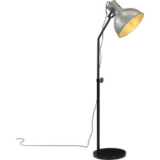 Vidaxl grīdas lampa, 25 W, vintāžas, sudraba krāsa, 30x30x90-150cm E27