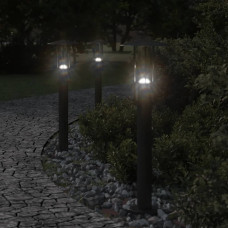 Vidaxl āra zemes lampa, melnas, 60 cm, nerūsējošs tērauds