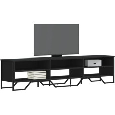 Vidaxl TV plaukts, melns, 180x34x41 cm, inženierijas koks