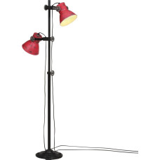 Vidaxl grīdas lampa, 25 W, bružāti sarkana, 25x25x90/160 cm E27