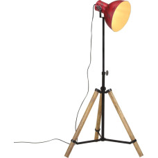 Vidaxl grīdas lampa, 25 W, bružāti sarkana, 75x75x90-150 cm E27