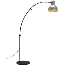 Vidaxl grīdas lampa, 25 W, vintāžas, sudraba krāsa, 150 cm, E27