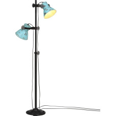 Vidaxl grīdas lampa, 25 W, bružāti zila, 25x25x90/160 cm E27