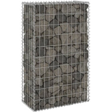 Vidaxl gabions ar vāku, cinkots tērauds, 60x30x100 cm