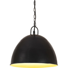 Vidaxl griestu lampa, industriāls dizains, melna, 25 W, 31 cm, E27