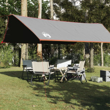 Vidaxl kempinga tents, pelēka, oranža, 500x294 cm, ūdensizturīga