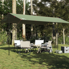 Vidaxl kempinga tents, zaļa, 500x294 cm, ūdensizturīga