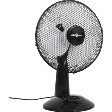 Vidaxl galda ventilators ar 3 ātrumiem, 30 cm, 40 W, melns