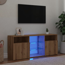 Vidaxl TV skapītis ar LED lampiņām, 120x30x50 cm, inženierijas koks