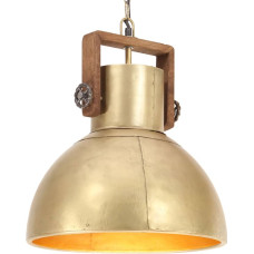 Vidaxl griestu lampa, industriāls dizains, misiņa, 25 W, 40 cm, E27