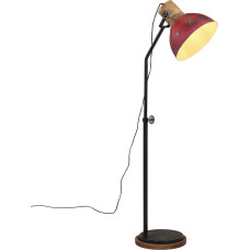 Vidaxl grīdas lampa, 25 W, bružāti sarkana, 30x30x100-150 cm E27