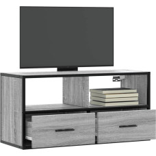 Vidaxl TV skapītis, pelēks, 80x31x39,5 cm, inženierijas koks metāls