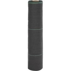 Vidaxl augsnes pārsegs, melns, 0,5x25 m, PP