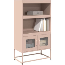 Vidaxl Highboard Pink 68x39x123 cm Tērauds