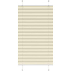 Vidaxl Pleated Blind Cream 80x150 cm Auduma platums 79,4 cm