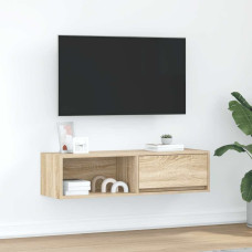 Vidaxl TV skapītis, ozolkoka krāsa, 100x31x25,5 cm, inženierijas koks