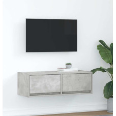 Vidaxl TV skapītis, betonpelēks, 80x31x25,5 cm, inženierijas koks