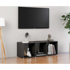 Vidaxl TV plaukts, pelēks, 107x35x37 cm, inženierijas koks