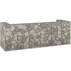 Vidaxl gabions atkritumu tvertnēm, cinkots tērauds, 325x100x110 cm