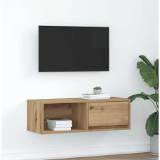 Vidaxl TV skapītis, koka krāsā, 80x31x25,5 cm, inženierijas koks