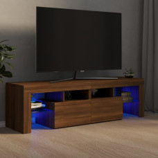 Vidaxl TV skapītis ar LED apgaismojumu, ozolkoka krāsa, 140x36,5x40 cm