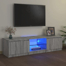 Vidaxl TV skapītis ar LED, pelēka ozolkoka krāsa, 140x40x35,5 cm