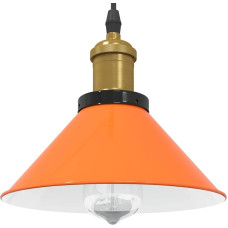 Vidaxl piekaramā lampa, regulējams augstums E27 spīdums oranžs Ø 22 cm