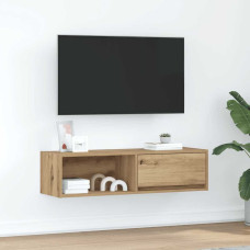 Vidaxl TV skapītis, koka krāsā, 100x31x25,5 cm, inženierijas koks