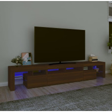 Vidaxl TV skapītis ar LED apgaismojumu, ozolkoka krāsa, 230x36,5x40 cm