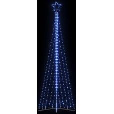 Vidaxl Ziemassvētku eglītes gaismiņas, 495 LED, zilas, 300 cm