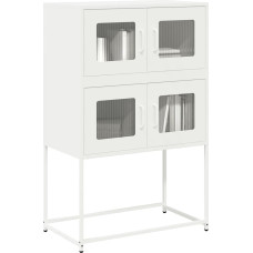 Vidaxl Highboard White 68x39x107 cm Tērauds