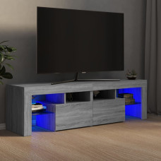 Vidaxl TV skapītis ar LED lampiņām, pelēka ozola krāsa, 140x36,5x40 cm