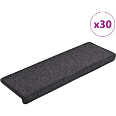 Vidaxl Kāpņu Paklājiņi 30gb 65x21x4 cm Antracīts