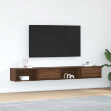 Vidaxl TV skapīši, 2 gab. brūna ozola 100x31x25,5 cm inženierijas koks