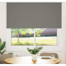 Vidaxl Rullo žalūzija Blackout pelēks 145x150cm Auduma platums 141,6cm