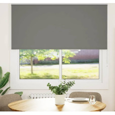 Vidaxl Rullo žalūzija Blackout pelēks 150x130cm Auduma platums 146,6cm