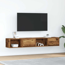 Vidaxl TV skapīši, 2 gab., veca koka, 80x31x25,5 cm, inženierijas koks