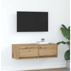 Vidaxl TV skapītis, koka krāsā, 80x31x25,5 cm, inženierijas koks