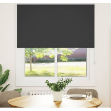 Vidaxl Rullo žalūzija Blackout Black 130x150 cm Auduma platums 126,6cm